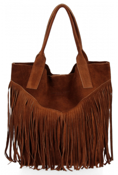 GEANȚĂ DIN PIELE shopper bag Vittoria Gotti maro VPOS9