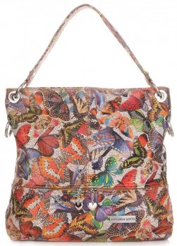 GEANȚĂ DIN PIELE universală Vittoria Gotti multicolor V5481