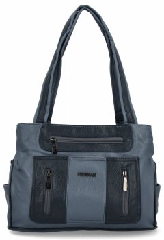 GENȚĂ DE DAMĂ shopper bag Hernan albastru 3892-1