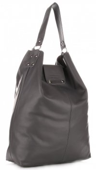 GEANȚĂ DIN PIELE shopper bag Vera Pelle gri 3292
