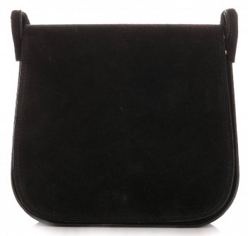 GEANȚĂ DIN PIELE tip poștaș Genuine Leather negru 0003