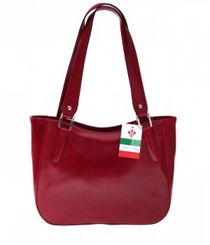 GEANȚĂ DIN PIELE plic Genuine Leather roșu 839