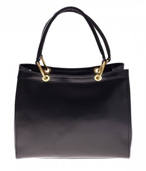 GEANȚĂ DIN PIELE cufăr Genuine Leather negru 1000