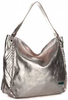GEANȚĂ DIN PIELE shopper bag Vittoria Gotti aur vechi V8818