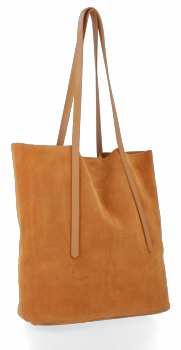 GEANȚĂ DIN PIELE shopper bag Vittoria Gotti roșcat V6590C