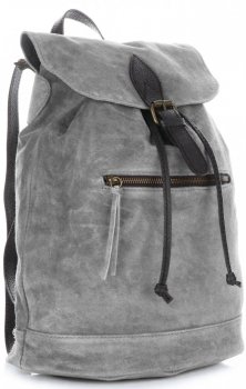 GEANȚĂ DIN PIELE rucsac Vittoria Gotti gri 80022