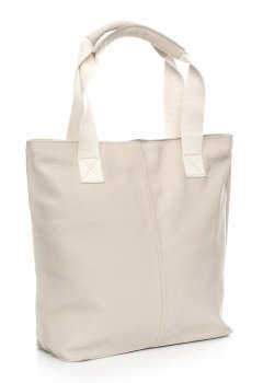 GEANȚĂ DIN PIELE shopper bag Vera Pelle bej 1356