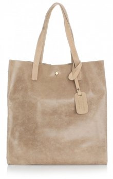 GEANȚĂ DIN PIELE shopper bag Vera Pelle bej 205454