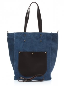 GEANȚĂ DIN PIELE universală Genuine Leather denim 808036