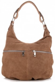 Kožené kabelka univerzálna Genuine Leather zemitá 8309