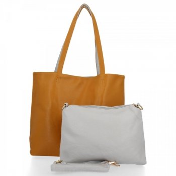 Dámska kabelka shopper bag Venere žltá 888-1
