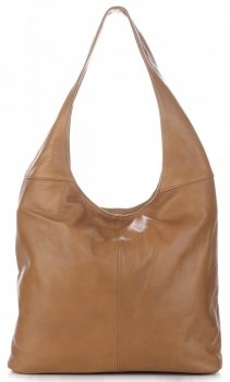 Kožené kabelka shopper bag Vittoria Gotti zemitá V3L