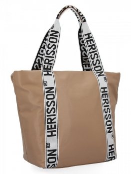 Dámská kabelka shopper bag Herisson tmavo béžová 1502H431