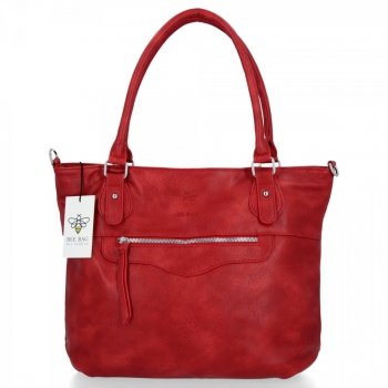 Dámska kabelka listonoška BEE BAG červená 1302L92