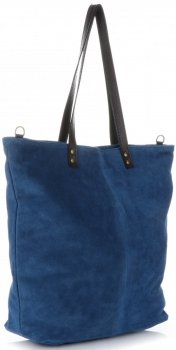 Kožené kabelka shopper bag Vera Pelle 80041 jeans