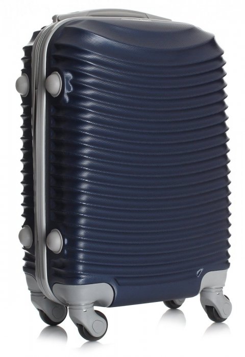 Palubní kufřík italské firmy Or&amp;Mi 4 kolečka modrá