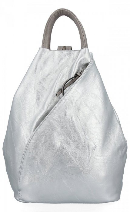 Dámská kabelka batůžek Hernan stříbrná HB0137-1
