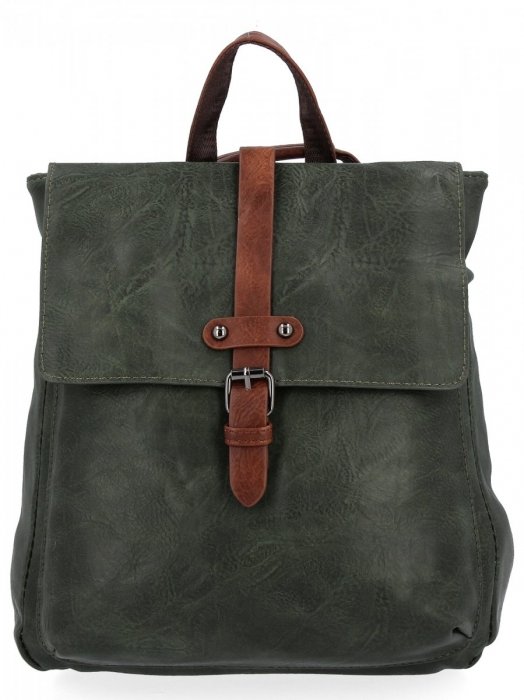 Dámská kabelka batůžek Herisson lahvově zelená 1452A511