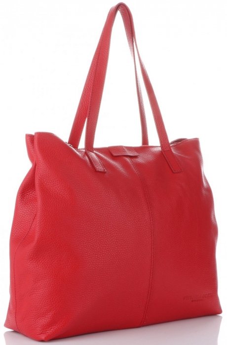 Kožené kabelka shopper bag Vittoria Gotti červená V5705