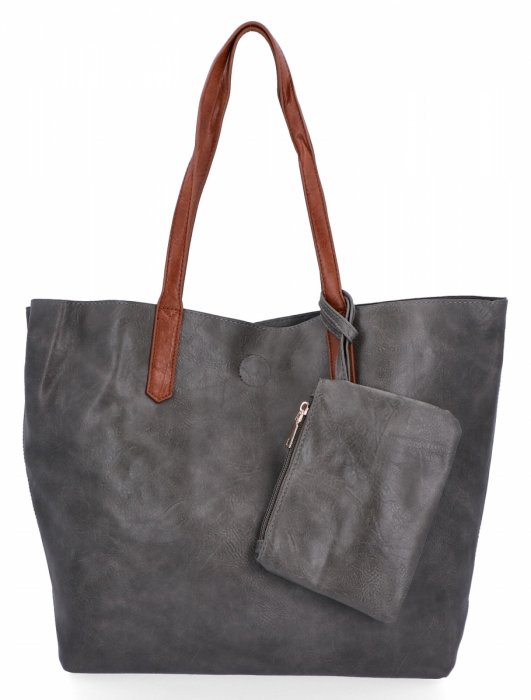 Dámská kabelka shopper bag Herisson šedá H8805