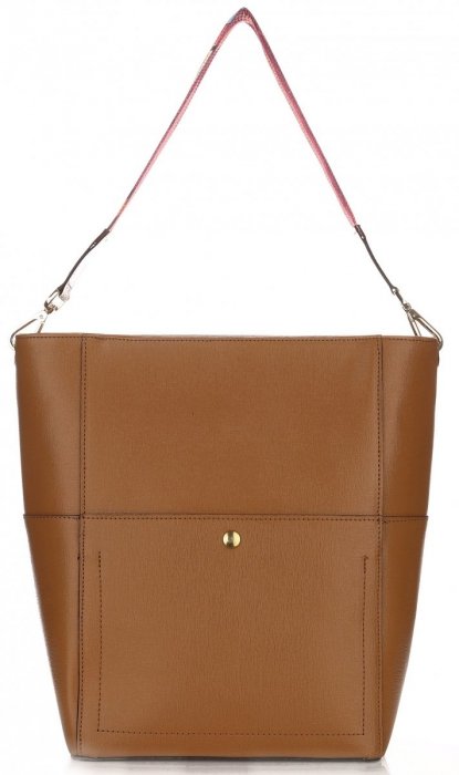 Kožené kabelka shopper bag Genuine Leather hnědá K26