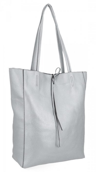 Dámská kabelka shopper bag Hernan stříbrná HB0253