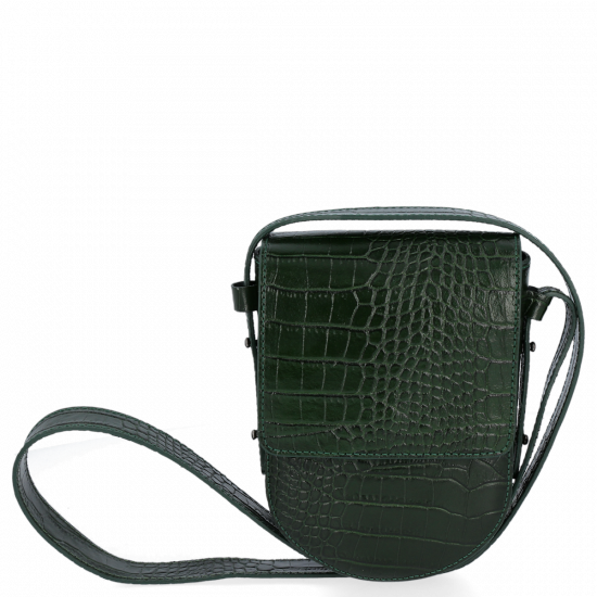Kožené kabelka univerzální Vittoria Gotti lahvově zelená V6336