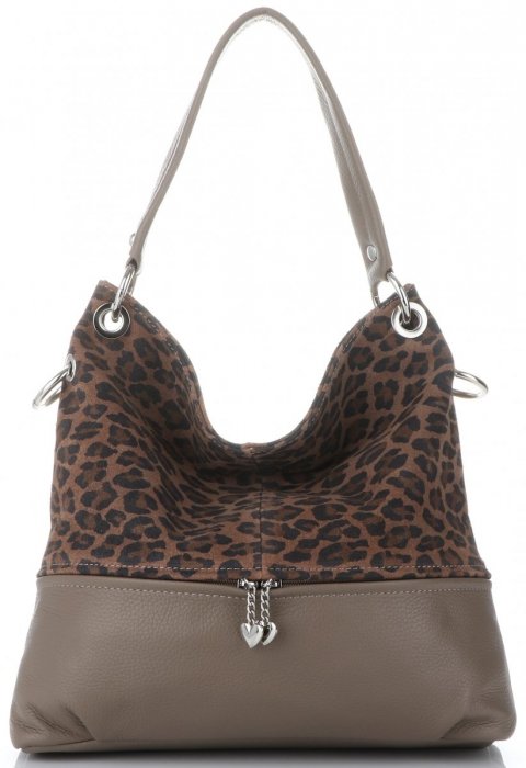 Bőr táska univerzális Genuine Leather földszínű 5692