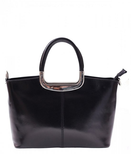 Bőr táska kuffer Genuine Leather 430 fekete