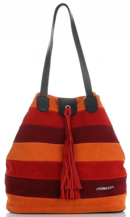 Bőr táska shopper bag Vittoria Gotti V4077