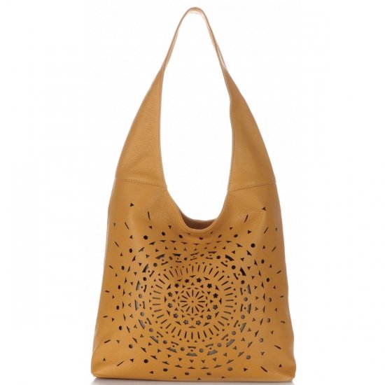 Bőr táska shopper bag Vittoria Gotti vörös V31