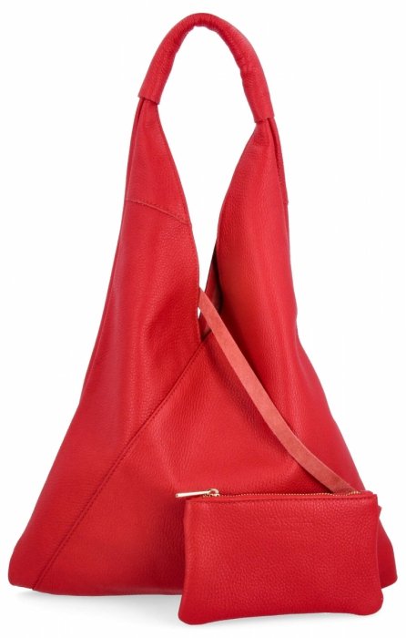 Bőr táska shopper bag Vittoria Gotti piros 5820S