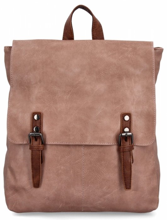 Plecak Damski w Stylu Vintage firmy Herisson 17B336 Brudny Róż