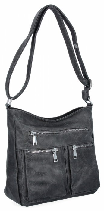 Uniwersalna Torebka Damska Listonoszka firmy Herisson 13K391 Szara