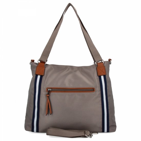 Torebka Damska Shopper Bag firmy Hernan 6815 Ciemno Beżowa