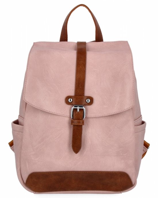 Plecak Damski Vintage firmy Herisson 15B315 Pudrowy Róż