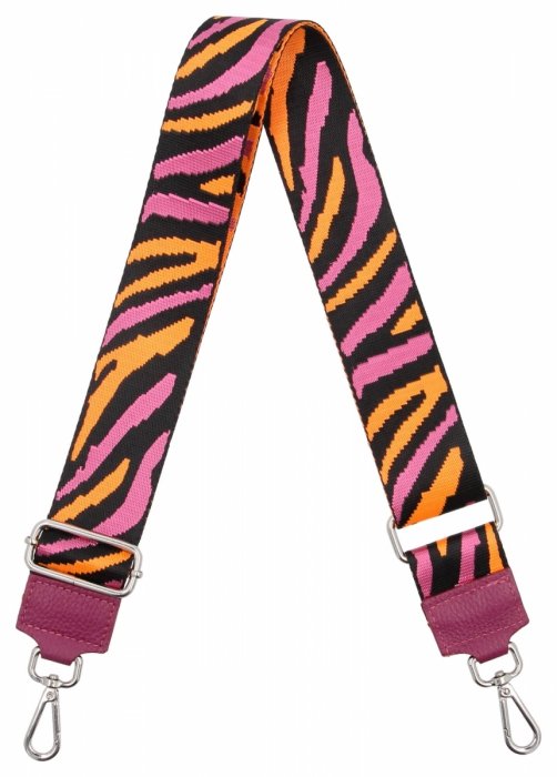 Modny Pasek Do Torebki Moro PA002 Fuksjowy/Czarny