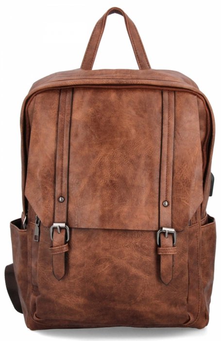 Plecak Damski Vintage w rozmiarzei XL firmy Herisson 22H2023-160 Brązowy