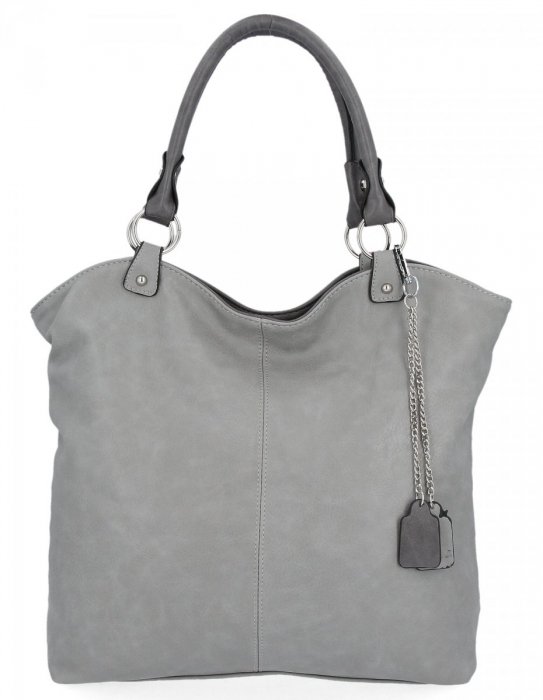 Torebka Uniwersalna Shopper Bag Hernan Jasno Szara HB0150