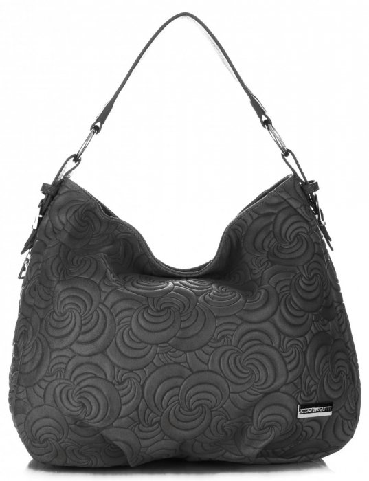 GEANȚĂ DIN PIELE shopper bag Vittoria Gotti gri V80013