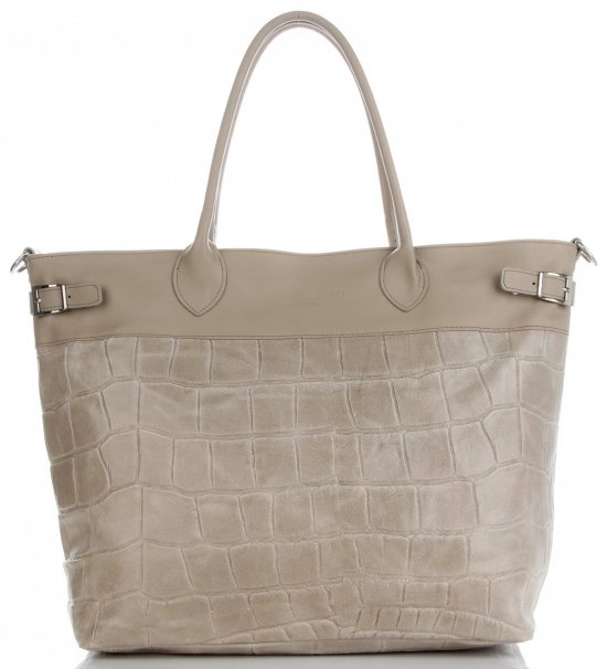 GEANȚĂ DIN PIELE shopper bag Vittoria Gotti maro pământiu V691622