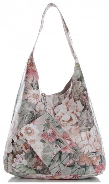 GEANȚĂ DIN PIELE shopper bag Vittoria Gotti roz VF9802