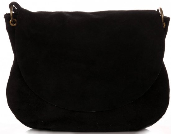 GEANȚĂ DIN PIELE tip poștaș Genuine Leather negru 1324