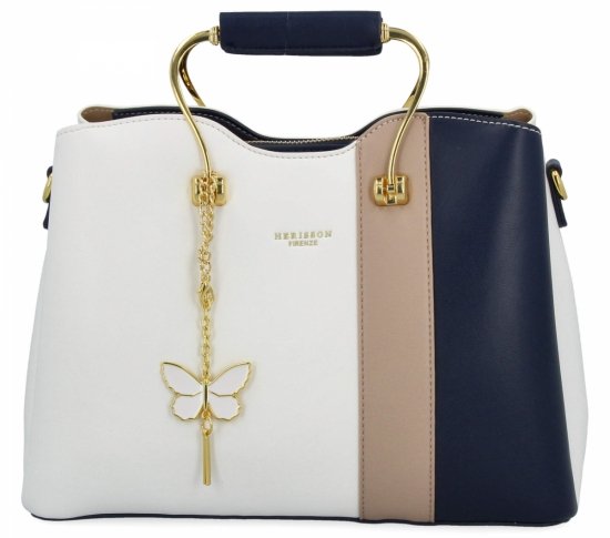 Dámská kabelka kufrík Herisson biela 27A152