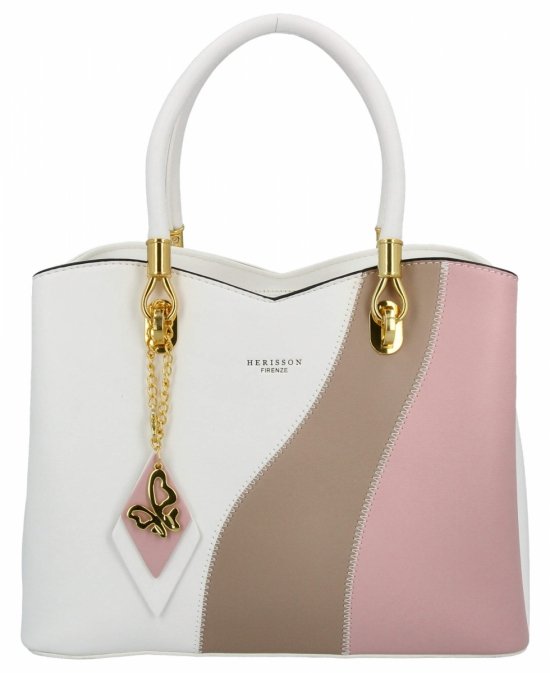 Dámská kabelka kufrík Herisson biela 275A151