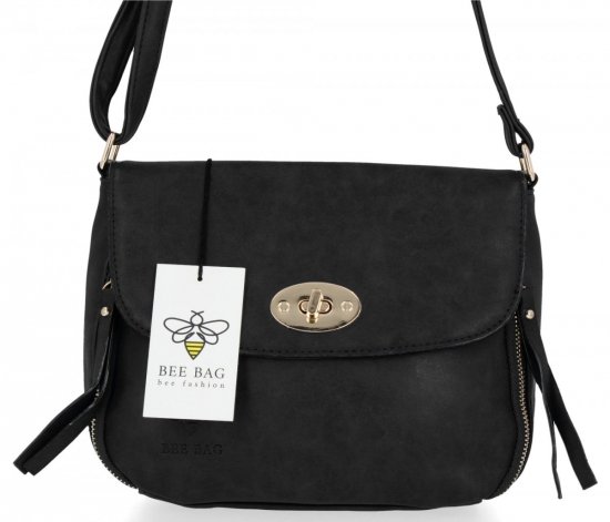 Dámska kabelka listonoška BEE BAG čierna SE101-1