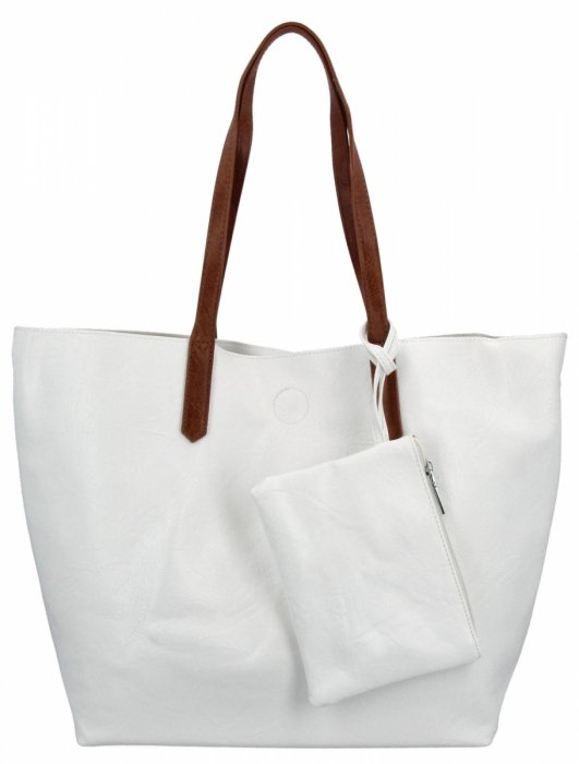 Dámská kabelka shopper bag Herisson biela H8805
