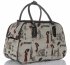 STŘEDNÍ cestovní taška kufřík Or&Mi London Multicolor - béžová
