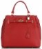 Kožené kabelka kufřík Vittoria Gotti červená V366