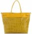Kožené kabelka shopper bag Vittoria Gotti žlutá V691622